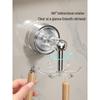 HANDUNYOU Rotating 6-Claw Suction Cup Kitchen Hooks