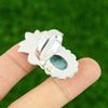 Sterling Silver Natural Larimar Statement Multi Stone Ethnic Engagement New Ring
