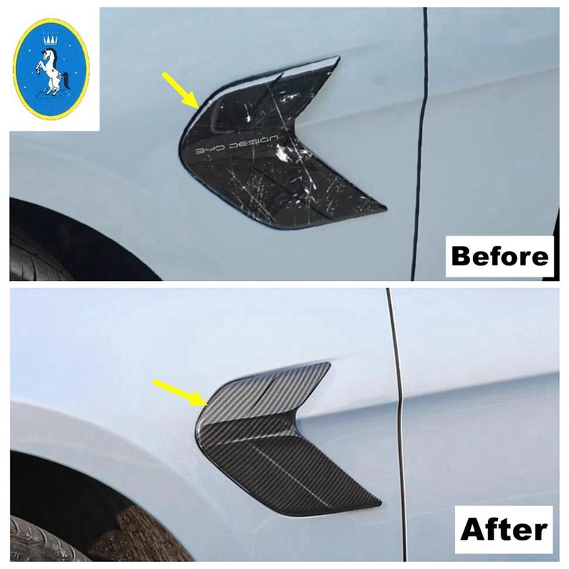 Side Door Body Leaf Board Panel Decoration Cover Trim For BYD Seal EV   2024 Chrome / Carbon Fiber Look Car Accessories