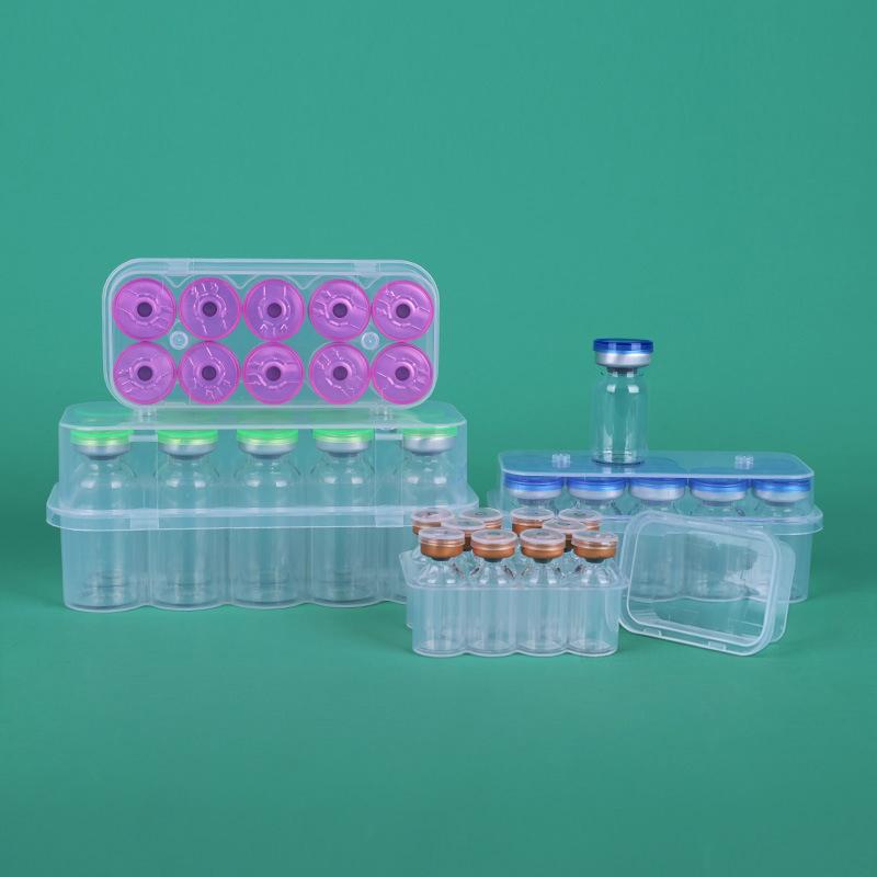 1 Bucată 3/5/7/10/20Ml Cutie Fiole Transparentă Mini Cutie Depozitare Peptidă Container Cutie Depozitare Fiole Cutie Peptidă