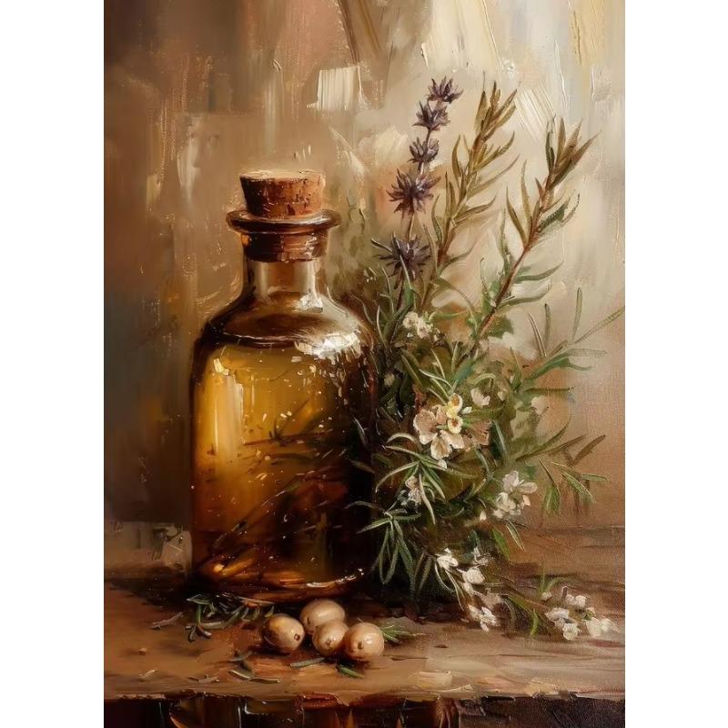 Vintage Tomatoes Spice Lemons Honey Jar Milk Glass Still Life Posters Canvas Printing Wall Art Picture for Kitchen Gifts