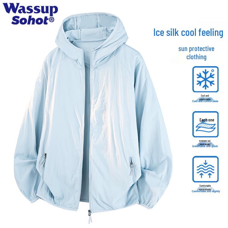 Wassup Sohot Men s Lightweight UV Protection Jacket 3XL