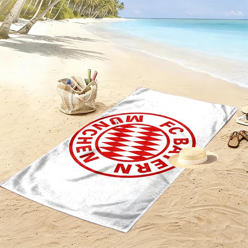 Bayern München3 Print Beach Towel, Large Soft Quick Dry Towel for Beach Camping Swimming