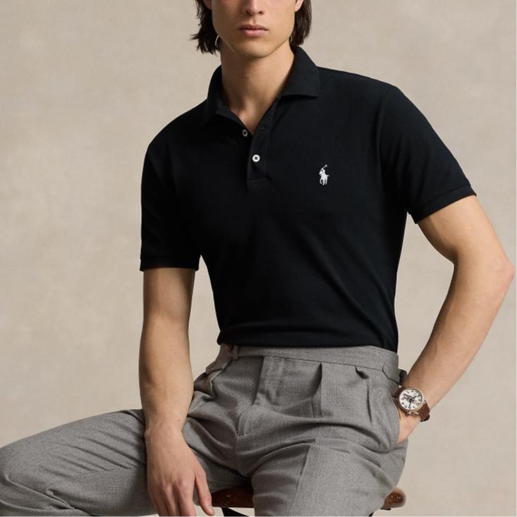 Polo Ralph Lauren FW24 Polo Shirt Men's Black MNPOKNI1N822990-001