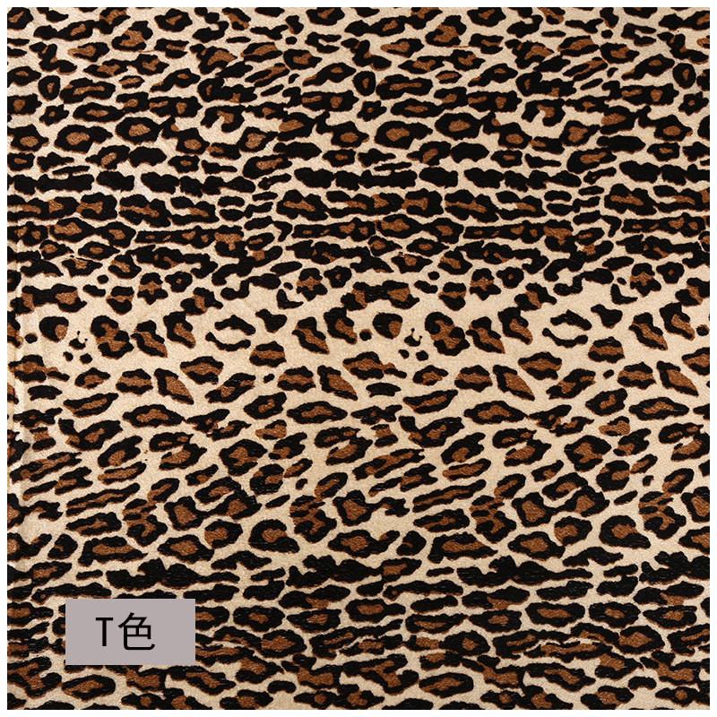 Velvet Animal Print Fabric Tiger Leopard zebra Fabric for Sofa Toy Cloth Caveman Costume Cloth