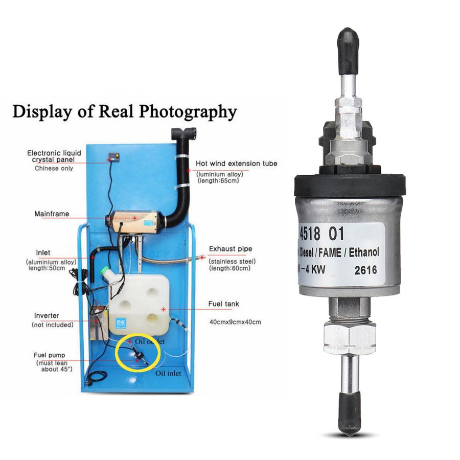 24V Fuel Metering Oil Pump Heater 22451801 For  D2 D4 D4S 24V 1KW-4KW