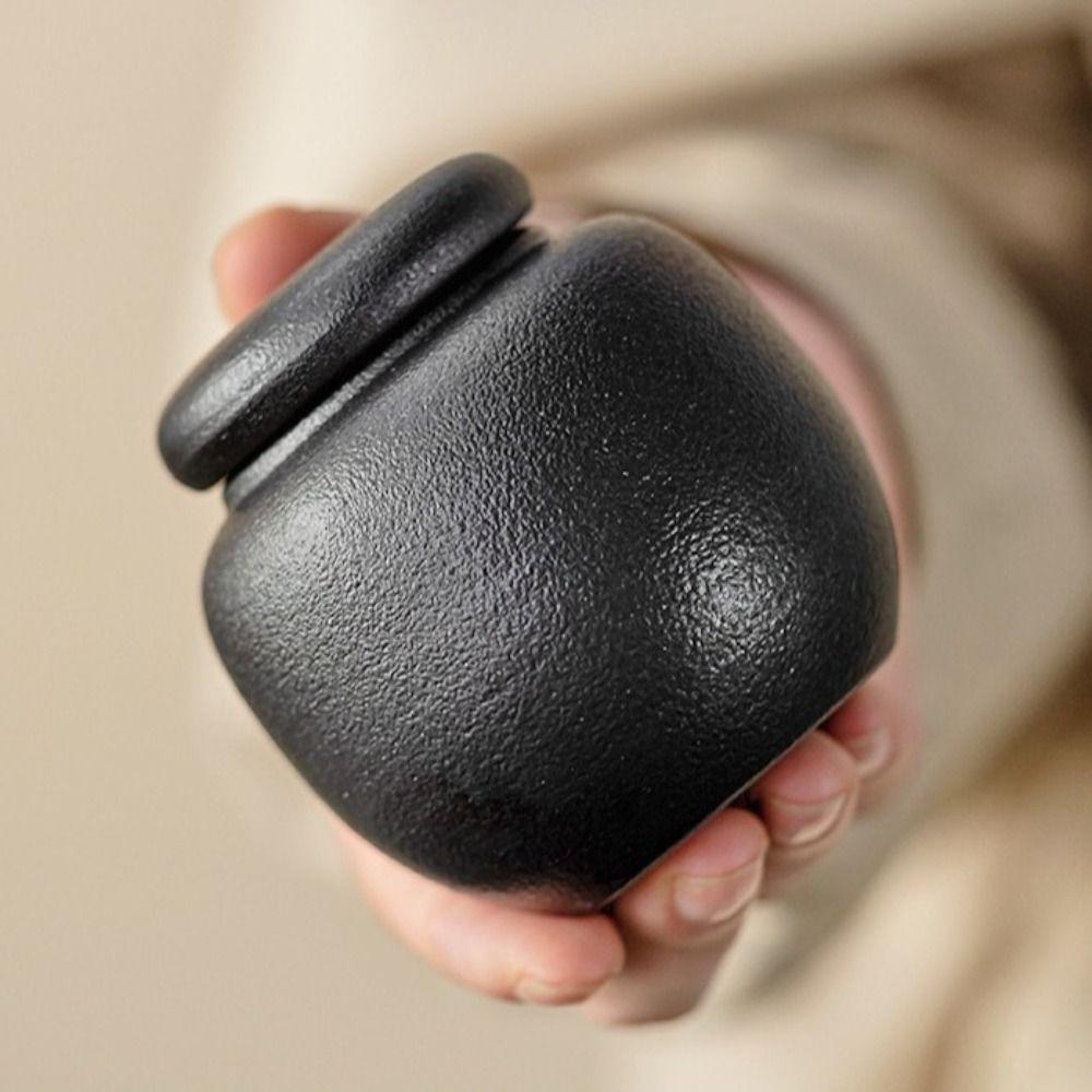 Elegant Pu'er Tea Storage Box Ceramic Tea Cans Multi-function Tea Sealed Jar  Friends