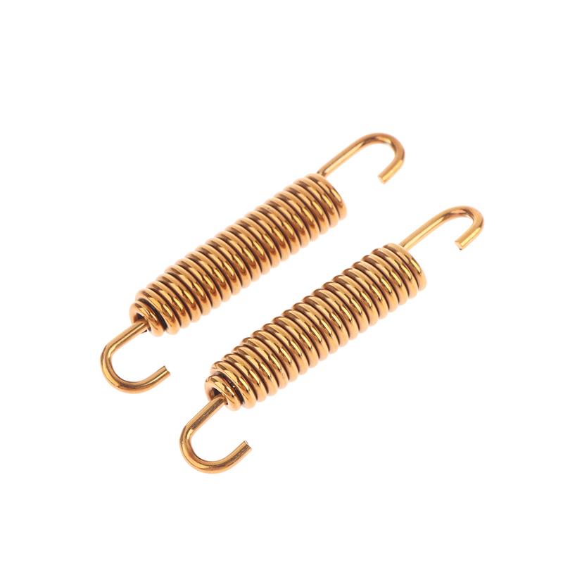 

2 шт. нержавеющая сталь универсальные пружины глушителя выхлопные пружины растягивающиеся пружины крюк мотоцикл выхлопная система глушителя пружины