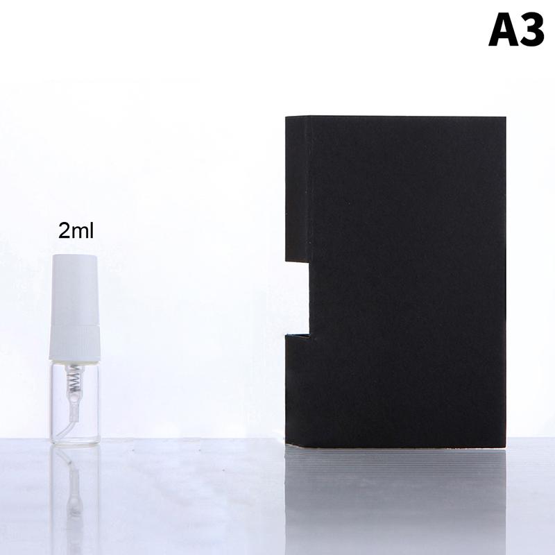 1Pcs 2/3/5Ml Mini Vials Refillable Perfume Bottles With Paper Card Fragrance Sample Tester Glass Bottle A3