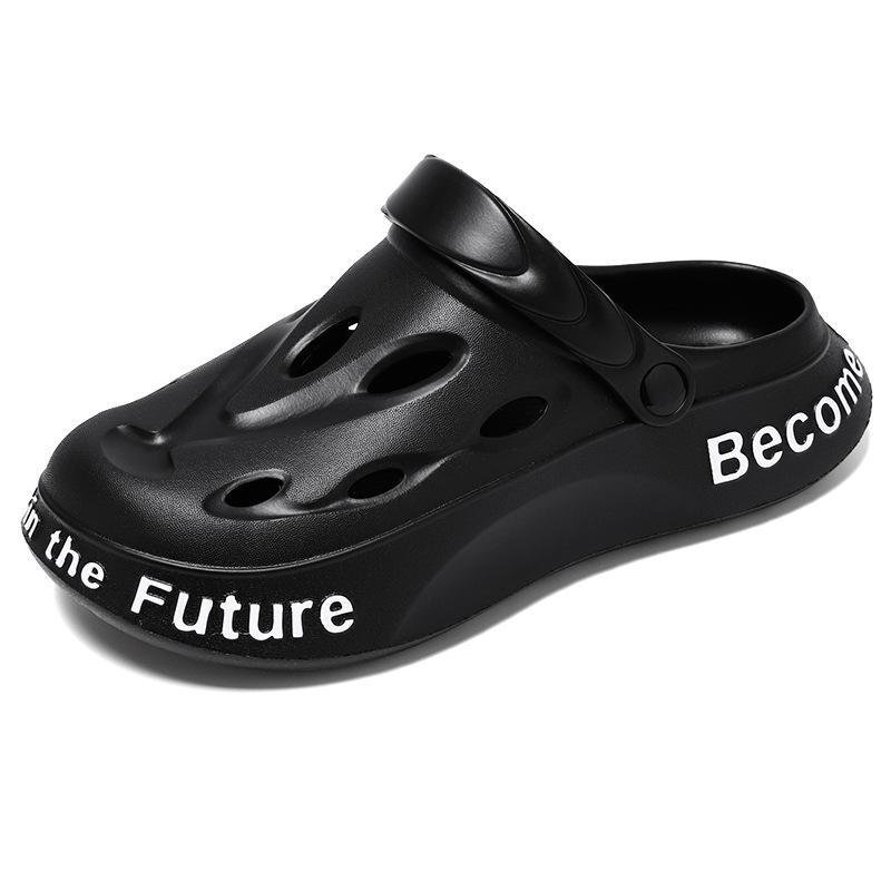 

Men s Summer Anti-Slip Breathable Beach Sandals Dual-Purpose Outdoor Shoes 43-44 чорний