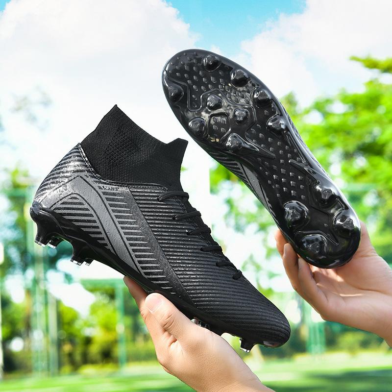 Non-Slip High-Top Men'S Football Shoes Large Size Broken Nails Youth Game Training Sports Shoes Wear-Resistant Football Shoes