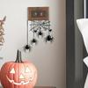 1pc Halloween Spider Switch Sticker Removable Realistic Black Spider and Web Design, for Indoor Home Decor, Living Room, Bedroom