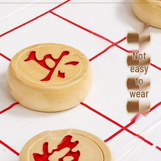 Portable Wooden Folding Chess Set for Student Leisure and Entertainment
