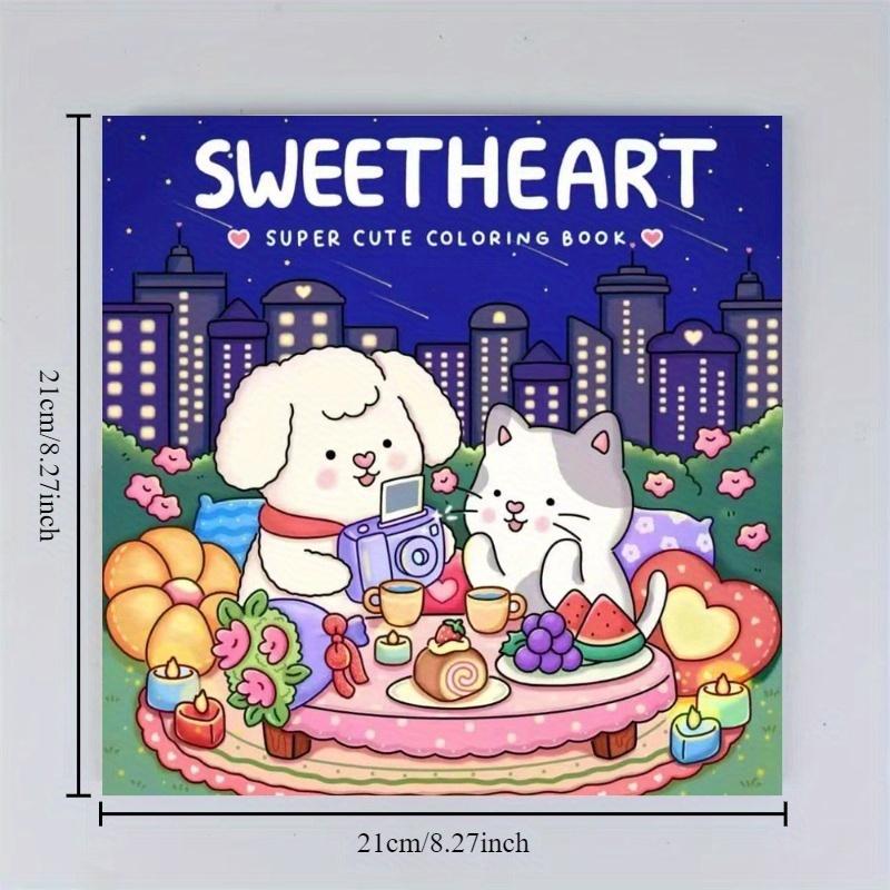 Premium Coloring Book with Vibrant Colors To Relieve Stress, Anxiety, and Make The Perfect Gift for Valentine's Day, Christmas
