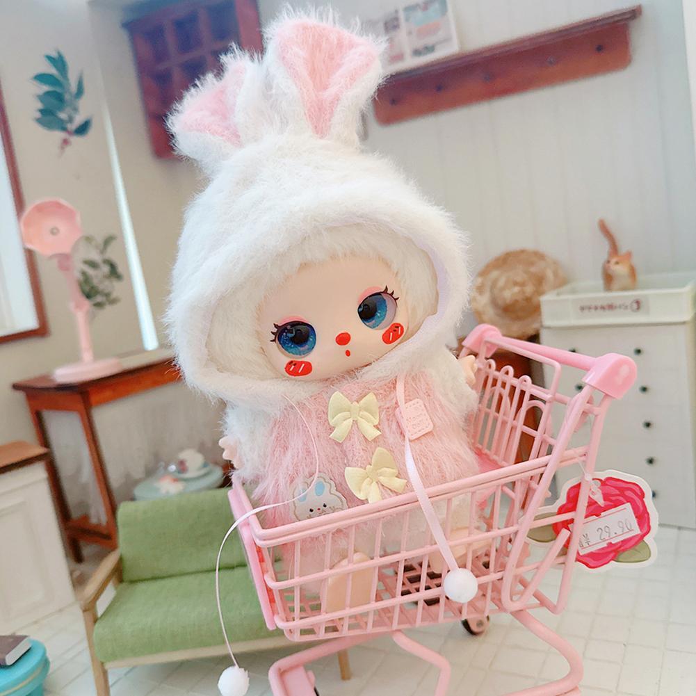 For 17cm Labubu Doll Clothes Fashion Soft Coat Doll Clothes Color Match Pants Dolls Accessories Cute Decoration Little Clothes