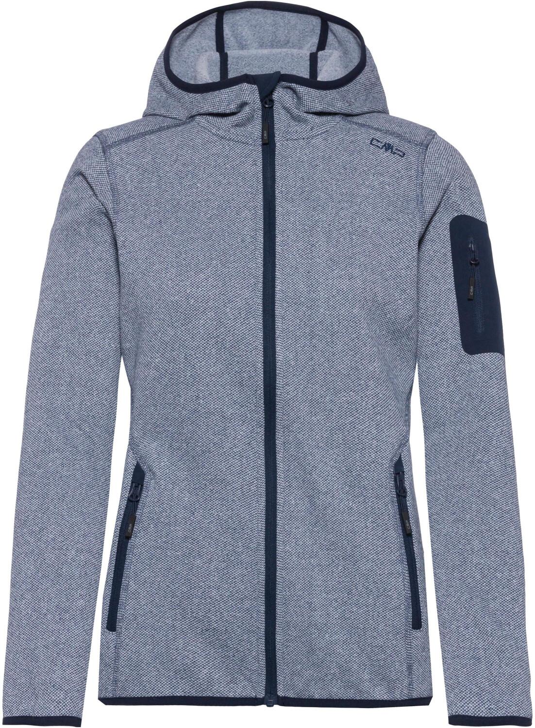 

Куртка CMP Woman Fleece Jacket Fix Hood (3H19826) Женская плотная флисовая куртка Knit-Tech в пестрых тонах с капюшоном (3H19826) b.blue/bianco 40