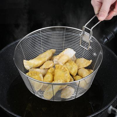 Food Strainer Mesh Skimmer Wire Sieve Noodle Colander Frying Basket for Kitchen Utensil Noodles
