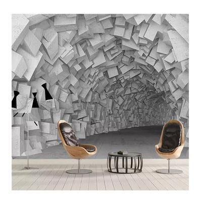 Papier Peint Art Abstrait Moderne 3D Stéréo Géométrie Bâtiment Photo Papier Peint Pour Salon Chambre Décoration Intérieure Peintures Murales