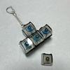 Relaxing 2/3/4 Keys Keyboard Keychain Key Button Transparent Keycap Keychain Stress Relief Pass The Time Finger