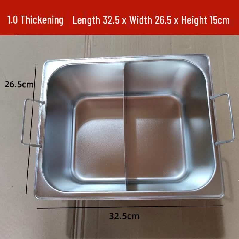 Zhebu Stainless Steel Partitioned Meal Tray