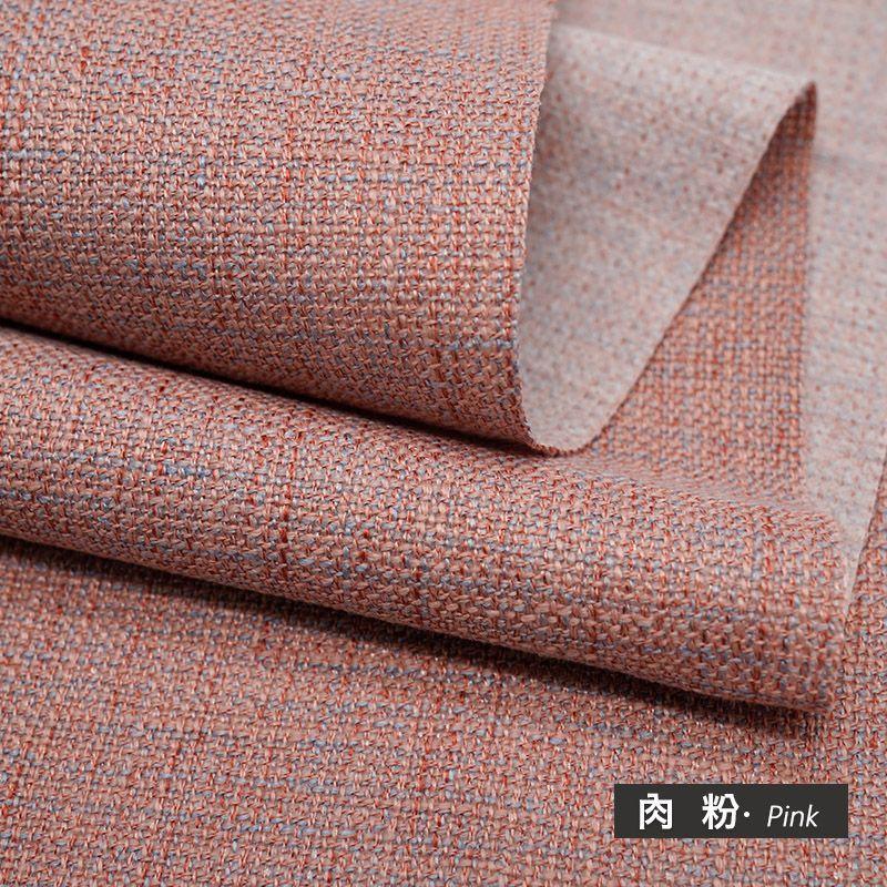 Dicker bunter Baumwollleinenstoff pro Meter für Sofa Tischdecke Kissenbezüge Taschen DIY Nähen Polsterstoff Weich Beige Blau