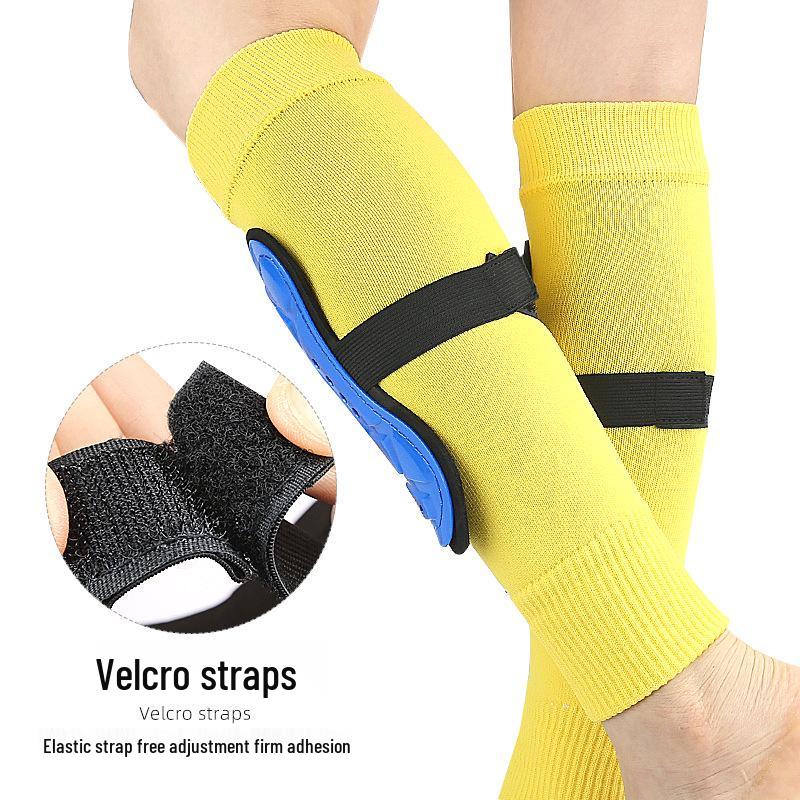 Double-Layer Strapped Football Shin Guards for Adults & Kids – Thick Protective Calf Gear for Outdoor Training