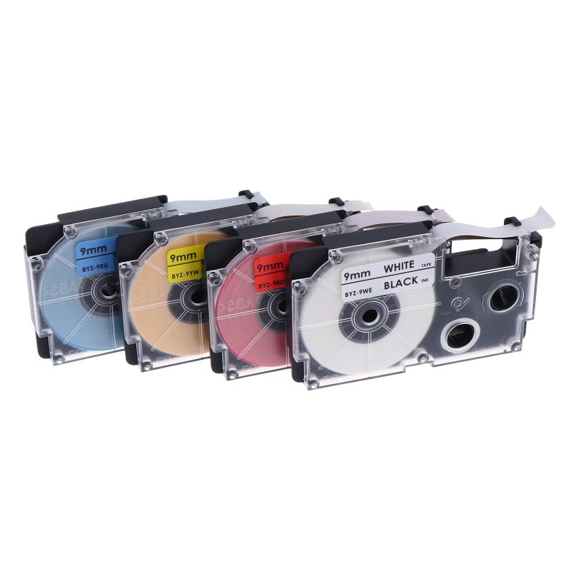 9/12Mm Label Tape Compatible Xr-9We Xr-12Xwr Ribbon Tape For Kl-60L/100/120/130/170Plus/180/E300/780/820/7400/8700/8800 Cw-L300