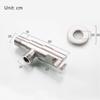 304 Stainless Steel Faucet Angle Valve with Holder Water Stop Valve Switch for Shower Water Control Bathroom Accessories