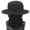 Camouflage Round Brim Hat & Ice Silk Neck Gaiter Set for Hiking, Fishing & Outdoor