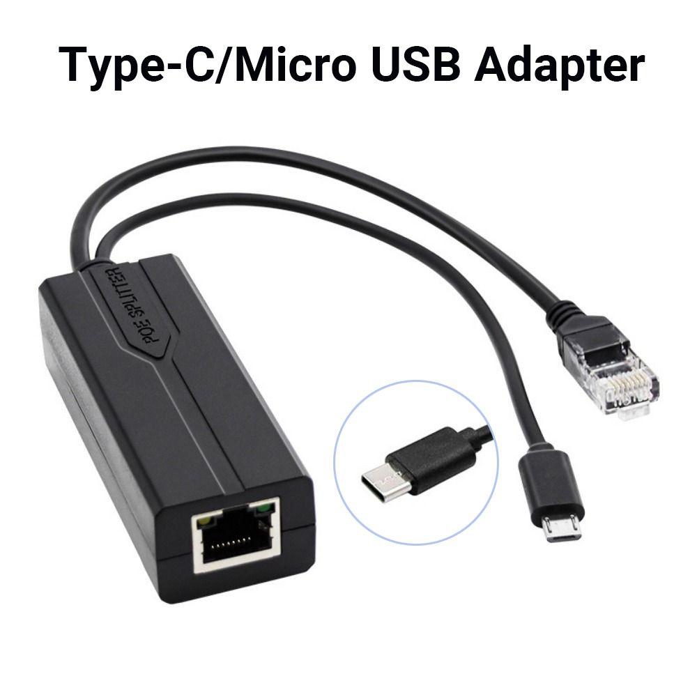 48V To 5V Gigabit POE Splitter 5V 2.4A 5V 3.5A PoE To Micro USB Splitter  Tablets