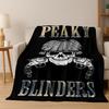 2026 Tommy Shelby P-Peaky B-Blinders Art Flannel Blanket,Cozy Soft Throw Blanket for Home Bedroom Bed Sofa Picnic Cover Gift