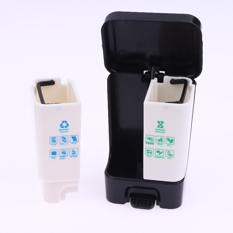 Doll House Mini Kitchenware Model Mini Classified Trash Can Shooting Scene Props