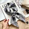 Women's spring and autumn silk scarf temperament versatile thin Internet celebrity Korean version light luxury fashion scarf high-end design small squ