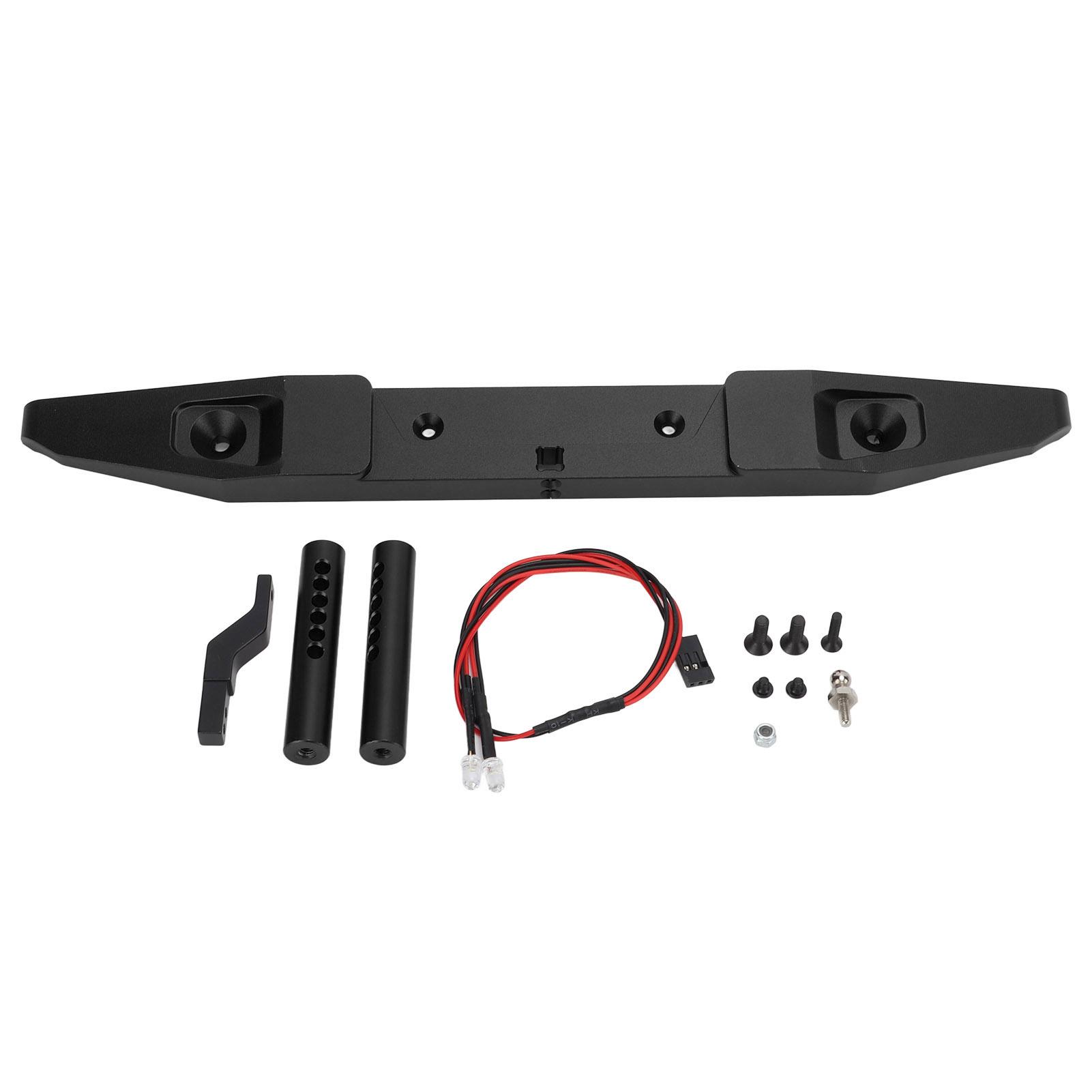 

RC Rear Mounting Bumper Aluminum Alloy Rear Bumper Upgrades Parts Accessories for Axial SCX6 1 6 RC Crawler Car чорний