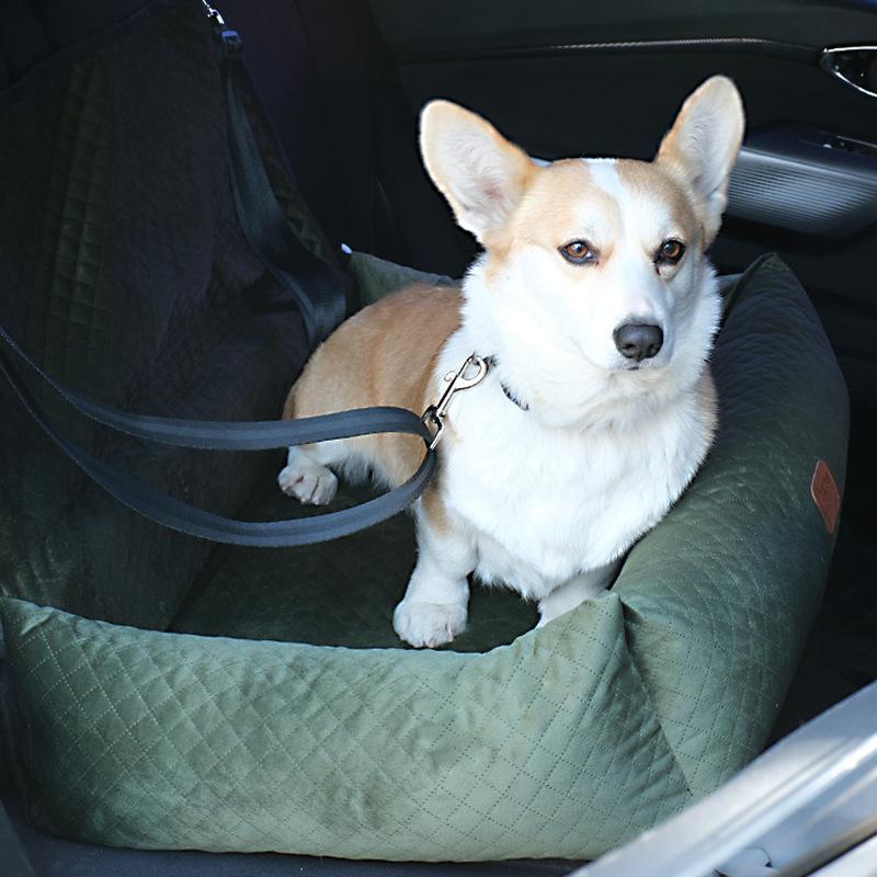 

Специальная подушка для сиденья для больших собак в автомобиле, гнездо для двух сидений в машине, двухцелевое осенне-зимнее гнездо для собак, устанавливаемое в автомобиле 80*50*20cm