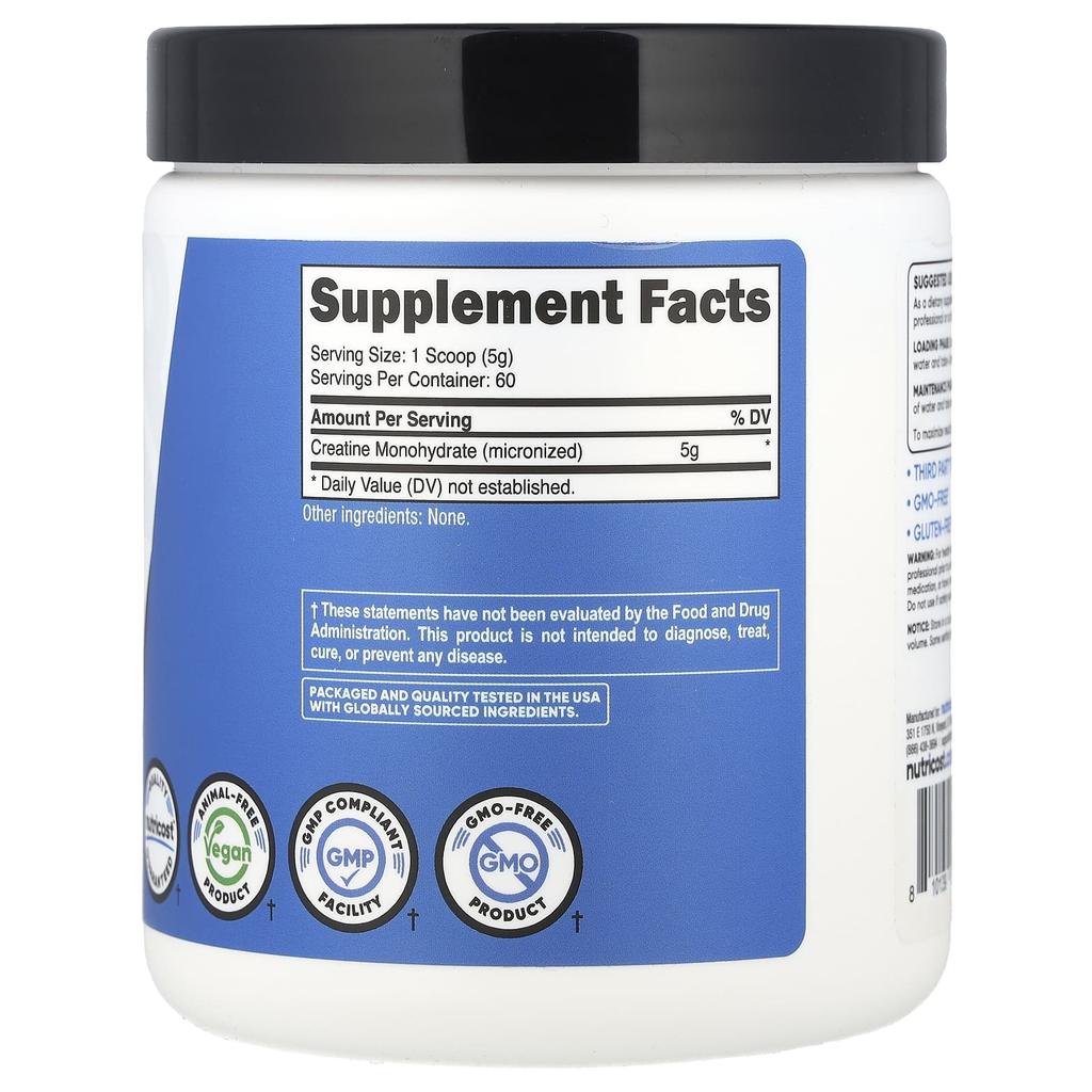 Athletic Performance, Creatine Monohydrate, Unflavored, 300G (10.7Oz)