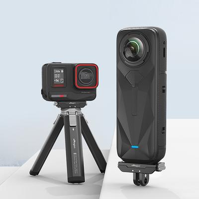 Magnetic QR Base Mount Aluminum Alloy Base Foldable Finger Adapter Camera QR Mount for Insta360 X5 Action Camera Accessories