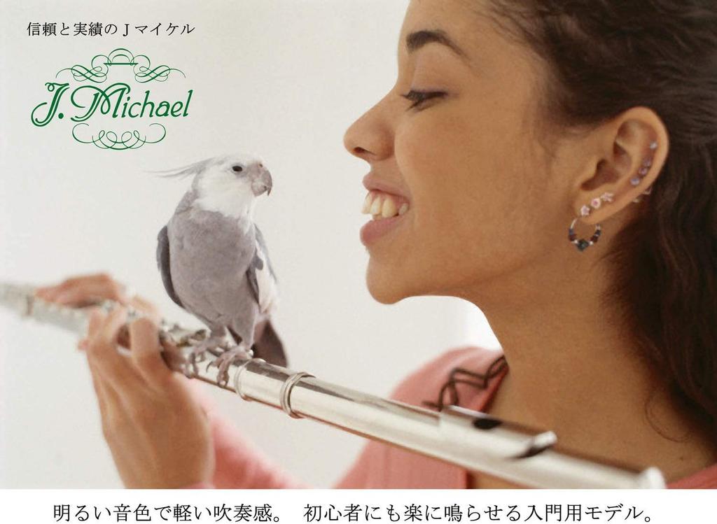 J Michael Silver Flute with E mechanism FL-380SE
