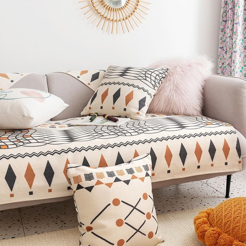 Etnické bavlněné a lněné polštáře na pohovku, Polštáře pro všechna roční období, Bohémské sedáky, Potahy na pohovku, Ručníky