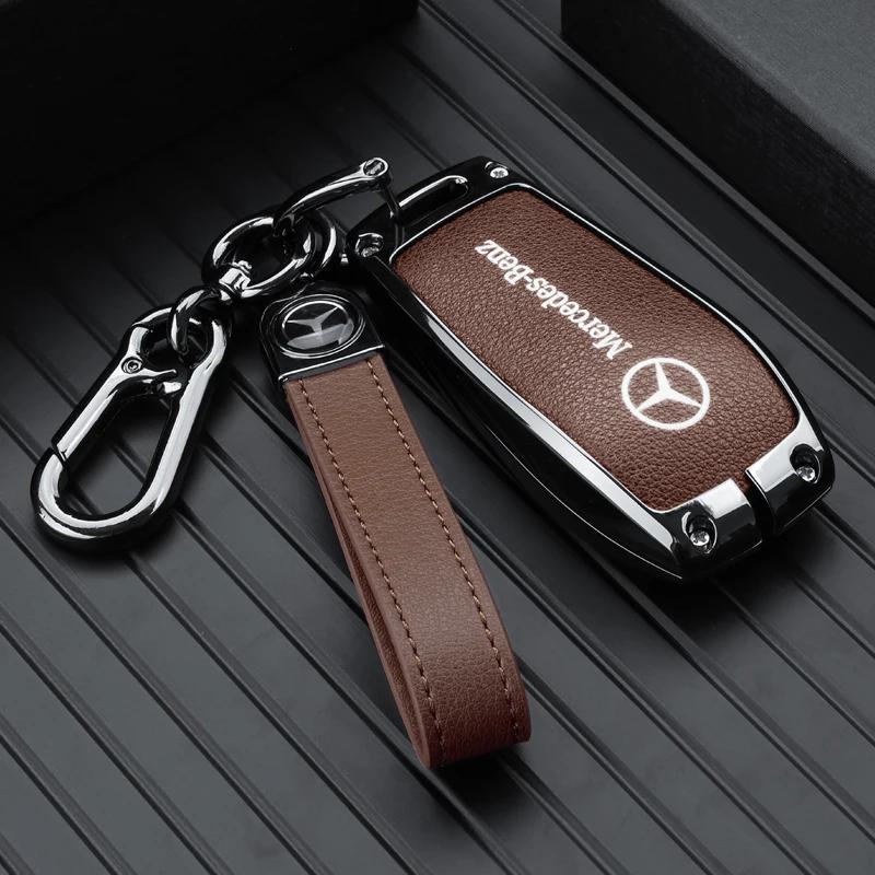 Car Key Case Cover Shell For Mercedes Benz C E S Class GLC W206 W223 W214 E300 C260 C300 S450 S500 S400 Fob Accessories QQ2