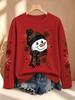 [Christmas] Women's Autumn Clothing Printed Long Sleeve T-Shirt Sports Casual Fashion Daily Versatile Personalized Fashion Style Top