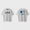 Saint Michael Double-Sided Logo Retro T-Shirt