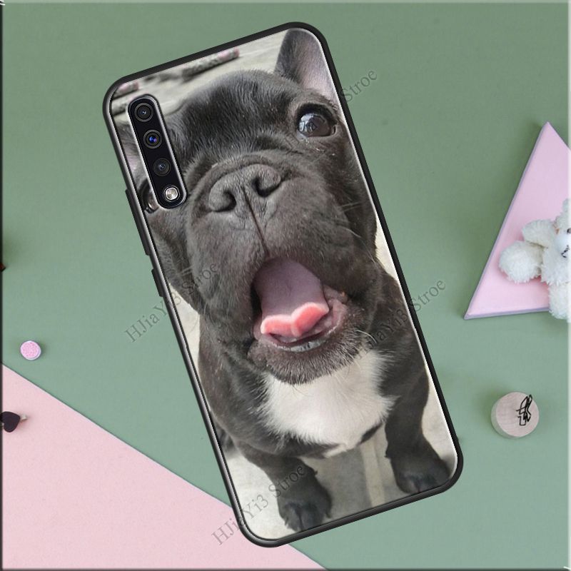 Funny french bulldog Case For Samsung S21 Ultra S20 FE S10 S22 Plus A51 A71 A72 A52 A32 A12 A50 A21S A52S Coque