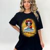 Dia De Los Muertos TShirt Sugar Skull TShirt Day of The Dead Tee Mexican Women Shirt Halloween Gift Clothing Casual Fashion Top