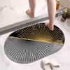 Bathroom Floor Mat, Toilet, Toilet Door, Diatom Mud, Quick-drying, Foot Pad, Non-slip Household Carpet