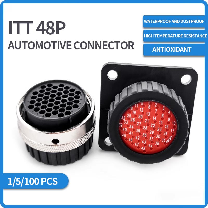 

1/5/100 sets aviation plug connector ITT male and female terminal car plug 15P/19P/32P/48P waterproof connection 192900-0078 1 Sets