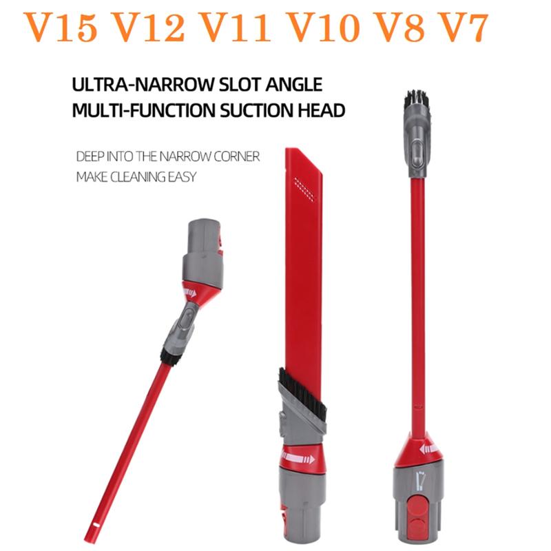 

B69A Crevice Brush Tool+ Extension Hose Replacement Parts For Dyson V7/V8/V10/V11/V12/V15 Vacuum Cleaner Awkward Space Tool