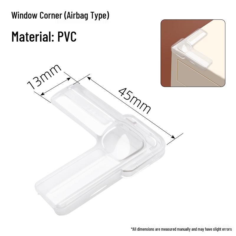 Kids' Protective Soft Silicone Table Corner Guards, Transparent Anti-Bump Cushion