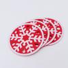 4pcs Felt Christmas Coasters Snowflake Tree Cup Mats Xmas Party Decoration Non Slip Heat Resistant Table Accessories