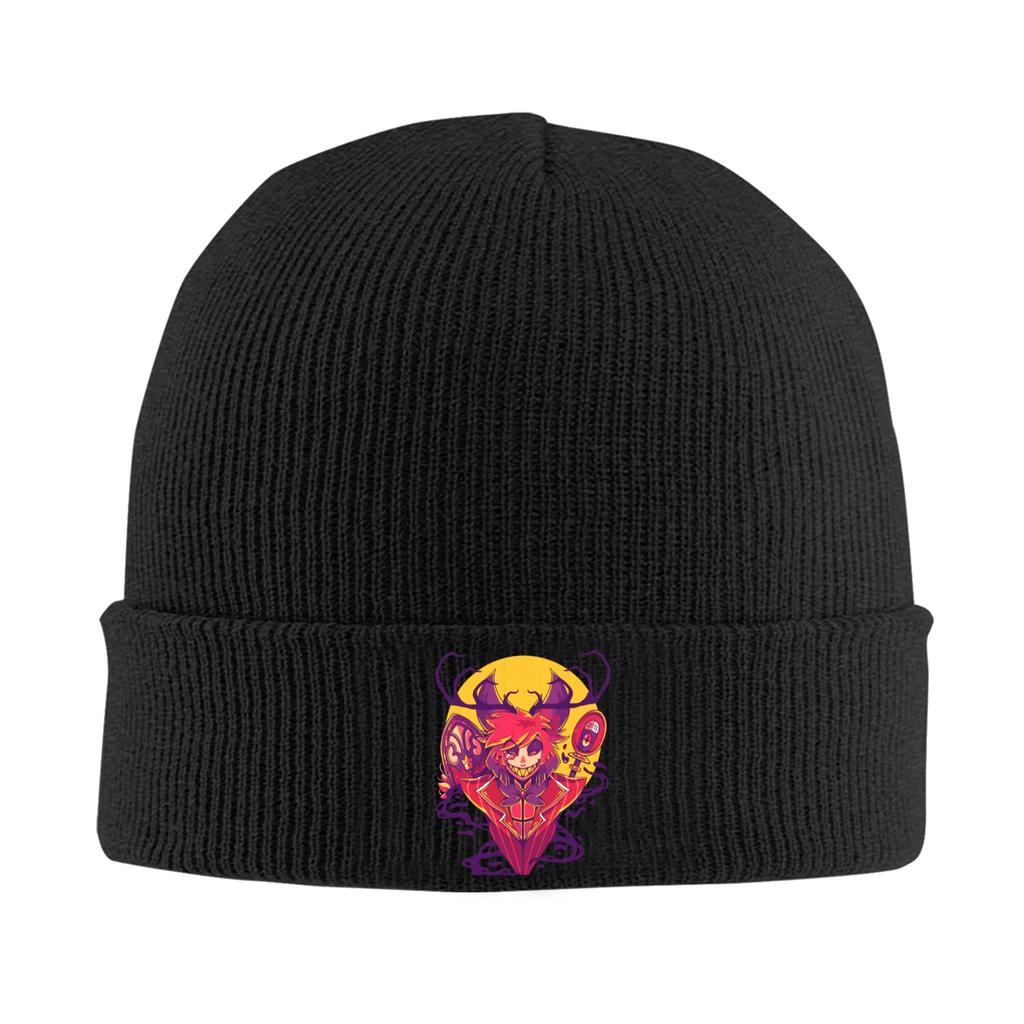 HHazbin Hotels Beanie Hats Bonnet Hats Men Women Fashion Outdoor Knitting Hat Autumn Winter Custom Warm Soft Caps